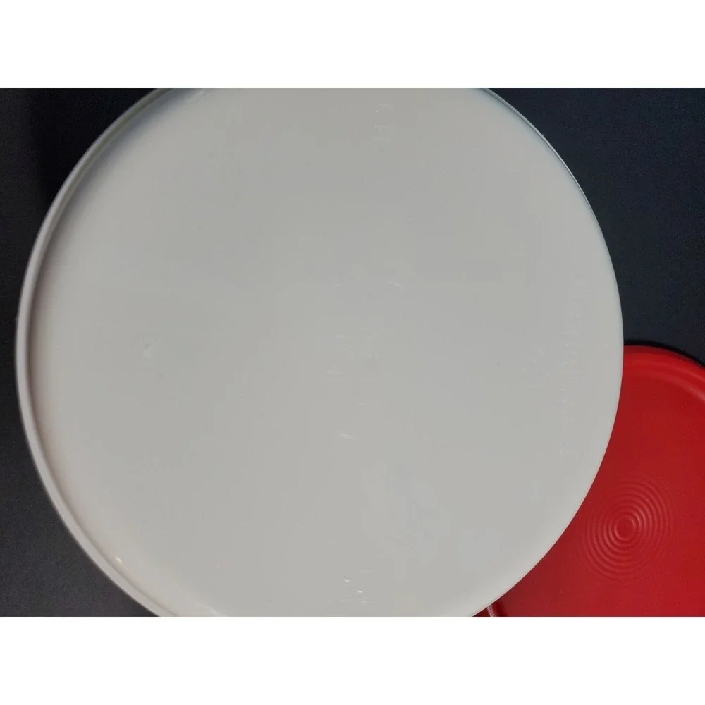 Tupperware One Touch Canister Mini Bote Red Set Of 2 Each 5.5 cup /1.5qt New